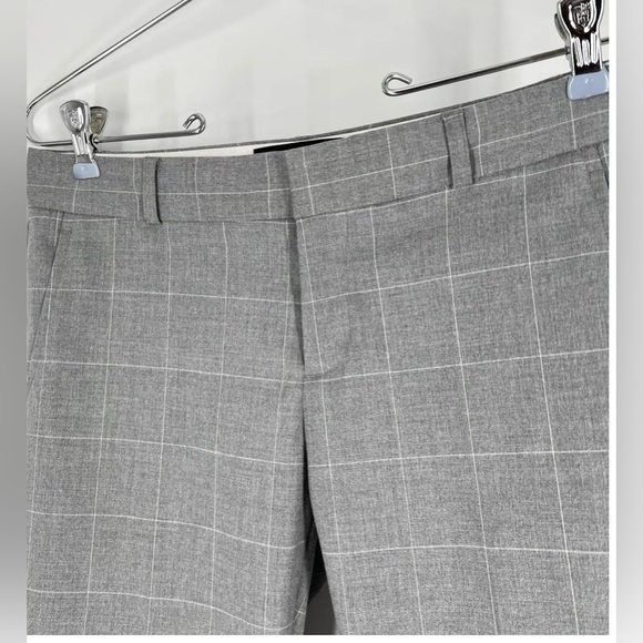 Banana Republic Reegan gray plaid pants slacks - Picture 6 of 8
